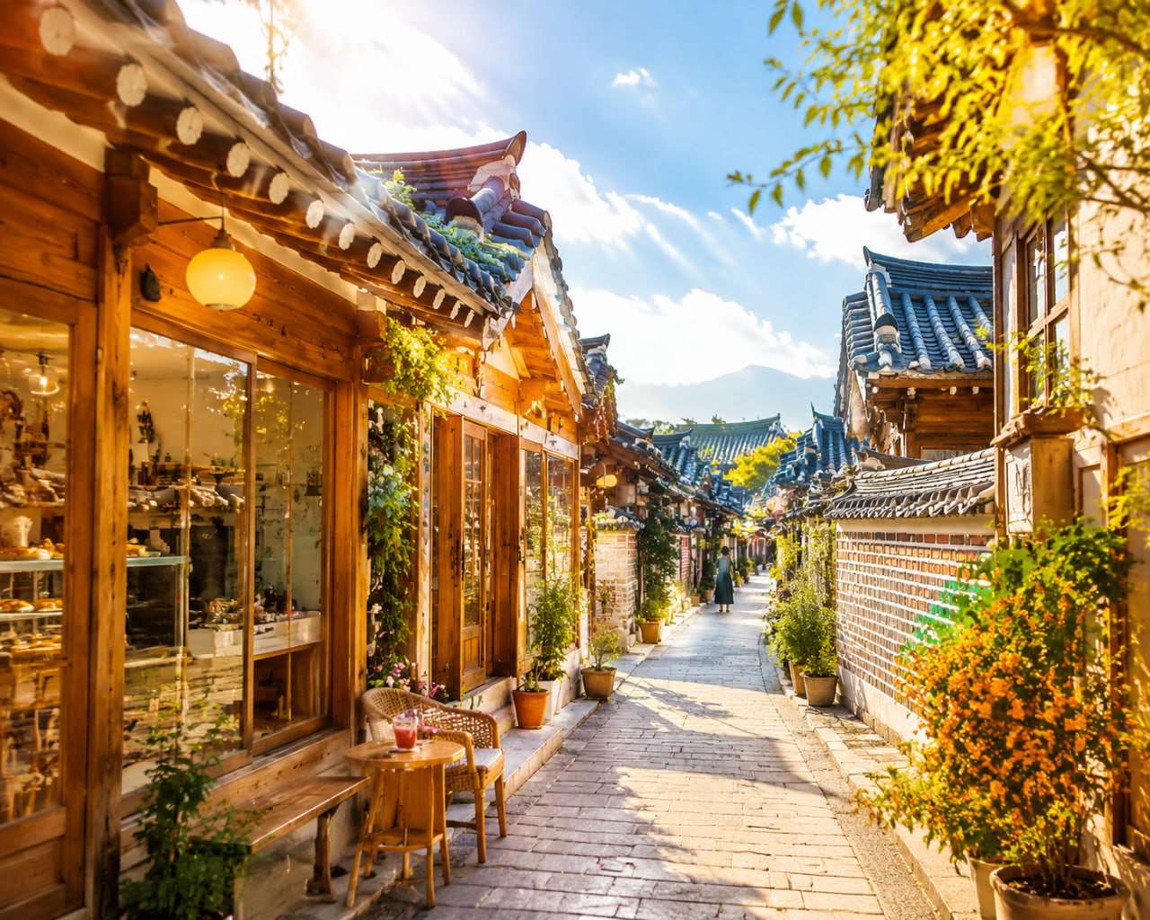 首爾景福宮與韓服遊客